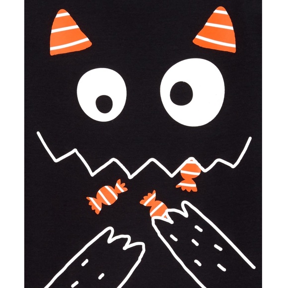 Carter’s Kids Halloween Cat or Monster Shirt and Pants Pajamas - Picture 3 of 3